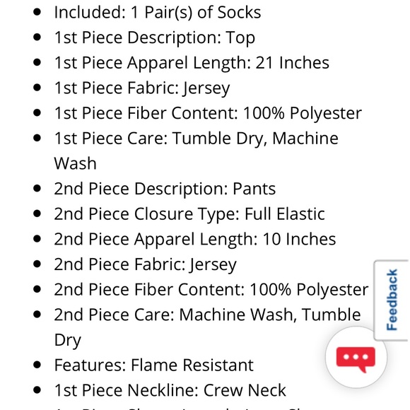 NWT girl’s 3 pc sleepwear - Picture 2 of 5